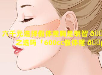 六千元选择假体隆胸是明智 🐳 之选吗「600cc假体隆 🐵 胸国内有做过600cc假体隆胸吗」